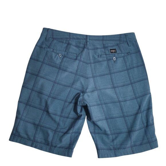 ONeill Mens Blue Plaid Board Shorts Size 34 Polyester Spandex Golf Sport Swim - Picture 6 of 7